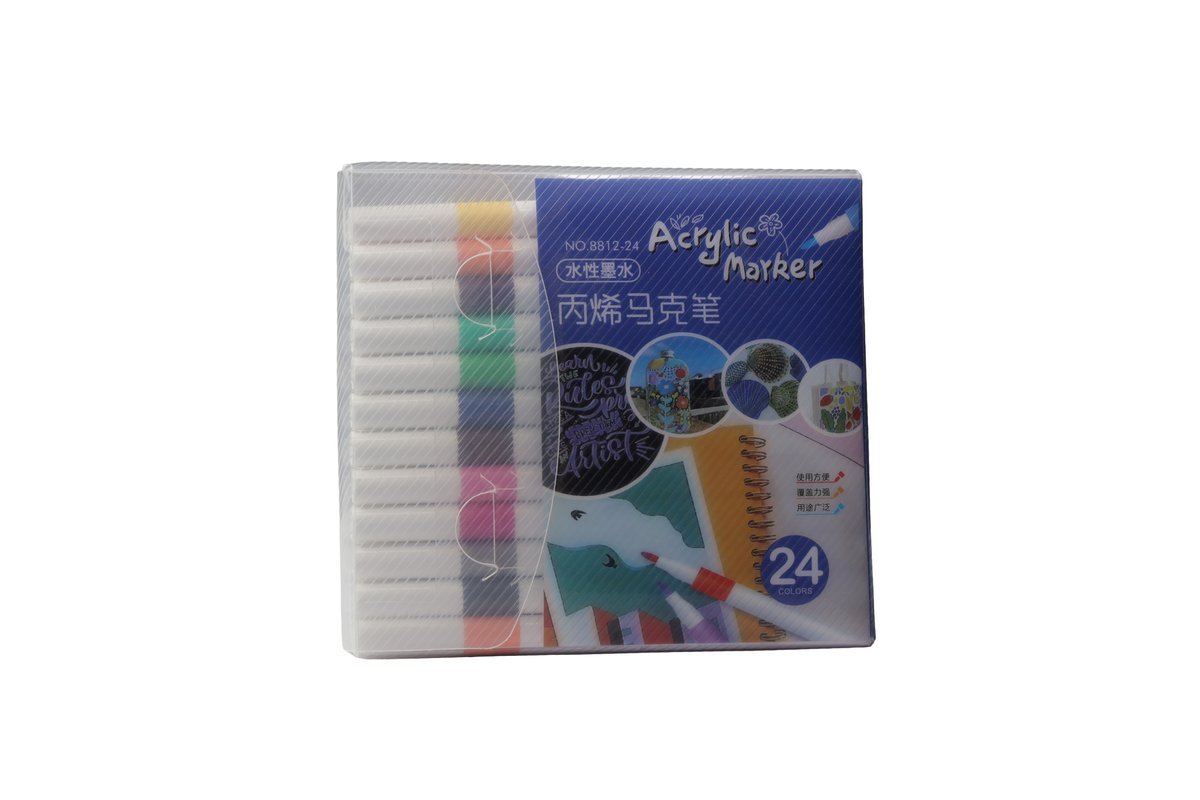 طقم قلم أكريلك 24 لون رقم 881-24
